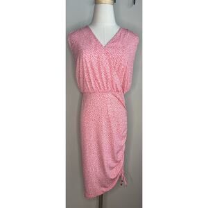 Michael Michael Kors Sangria Sleeveless Ruched Side Dress sz S
